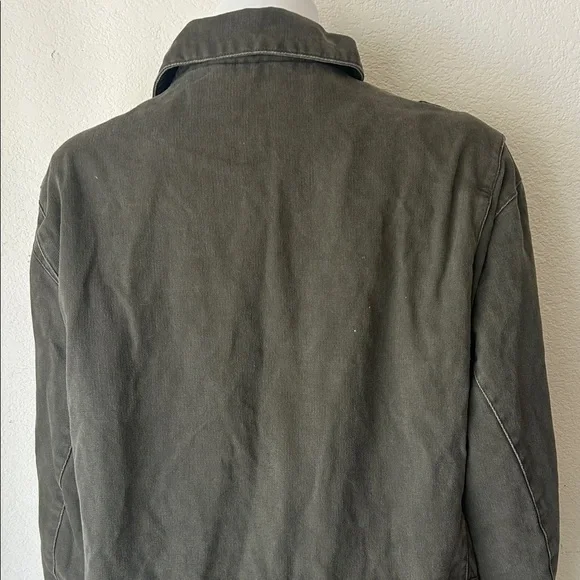 Vintage Columbia Sportswear River Lodge Men's Olive Military Field Jacket - Picture 9 of 15